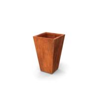 Geroba Geroba vaasvormige plantenbak Vaso B3 500x500x800mm - Cortenstaal