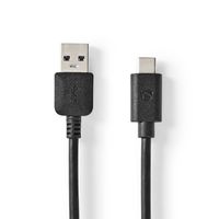 USB 3.1 Cable (Gen2) | USB-C Male - A Male | 1.0 m | Zwart