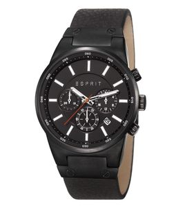 Horlogeband Esprit ES107961001 Leder Zwart 20mm