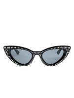 DSQUARED2 EYEWEAR lunettes de soleil à monture papillon sertie de cristaux - Noir