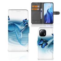 Xiaomi Mi 11 | Telefoonhoesje | Met pasjeshouder | Vlinders