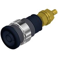 SKS Hirschmann SEB 2600 G M4 Veiligheids-labconnector, female Bus, inbouw verticaal Stift-Ø: 4 mm Zwart 1 stuk(s)