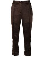 Ann Demeulemeester pantalon à effet froissé - Marron