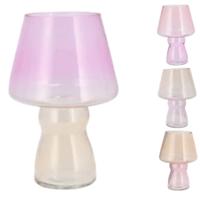 Daan Kromhout Vaas bicolore pastel 25 cm 4 assorti | 4 stuks