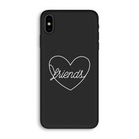 Friends heart pastel: iPhone X Biologisch afbreekbaar hoesje
