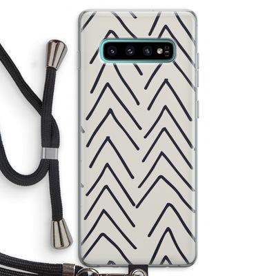 Marrakech Arrows: Samsung Galaxy S10 Plus Transparant Hoesje met koord