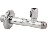 Kirchhoff CHE Haakse-kraan, 1/2"ET x 75 mm x 10 mmQ, met rozet - 986258148