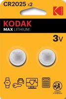Kodak CR2025 lithium knoopcel batterij blister(2) - 3241060
