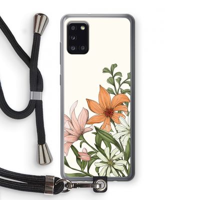 Floral bouquet: Samsung Galaxy A31 Transparant Hoesje met koord