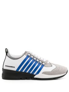 DSQUARED2 Boxer striped low-top sneakers - Blanc