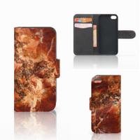 Apple iPhone 5C Bookcase Marmer Bruin - thumbnail