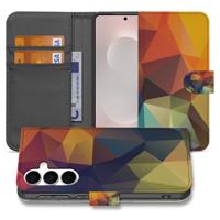 Samsung Galaxy S25 FE | Book Case | Polygon Color Met 3 Pasjes en Kunstzinnig Design