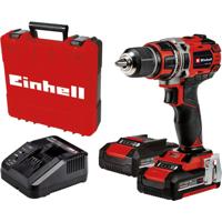 EINHELL te-cd 18/50 li bl schroefboor (zwart/rood, koffer, snellader en 2 accu's inbegrepen)