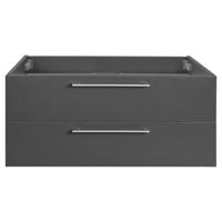 Shallow onderkast 2 lades FSC® | antraciet | 80 x 45 x 37.5 cm