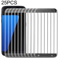 25 stuks voor Galaxy S7 Edge/G935 0.26 mm 9H oppervlakte hardheid Explosiebestendige colorized galvaniseren gehard glas schermvullende film (zwart)
