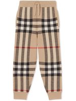 Burberry Kids pantalon de jogging à carreaux - Tons neutres - thumbnail