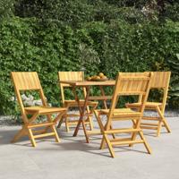 Tuinstoelen 4 st inklapbaar 47x61x90 cm massief teakhout
