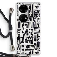 Moroccan Print: Huawei P50 Pro Transparant Hoesje met koord