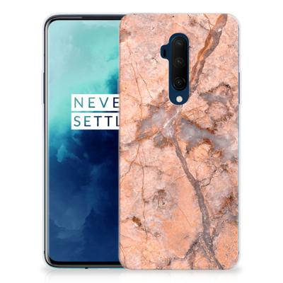 OnePlus 7T Pro | TPU | Siliconen hoesje | Marmer Oranje
