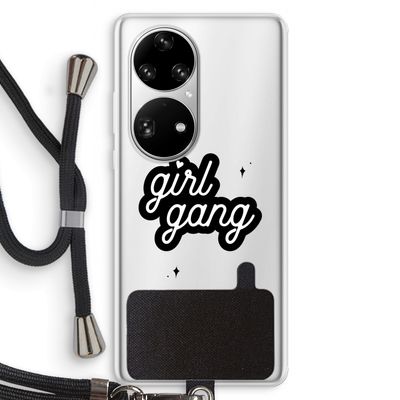 Girl Gang: Huawei P50 Pro Transparant Hoesje met koord