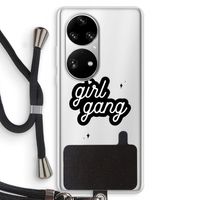 Girl Gang: Huawei P50 Pro Transparant Hoesje met koord