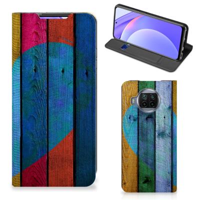 Xiaomi Mi 10T Lite Book | Wallet Case | Wood Heart - Cadeau voor je Vriend