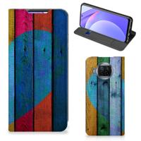 Xiaomi Mi 10T Lite Book | Wallet Case | Wood Heart - Cadeau voor je Vriend Xiaomi Mi 10T Lite Book | Wallet Case | Wood Heart - Cadeau voor je Vriend