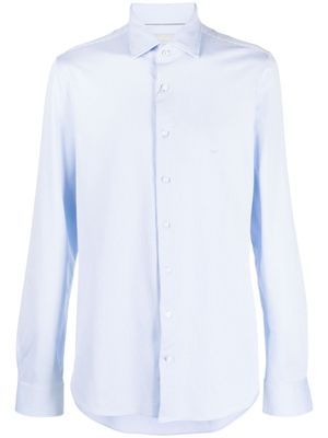 Michael Kors chemise rayée à manches longues - Bleu