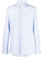 Michael Kors long sleeve striped shirt - Bleu - thumbnail