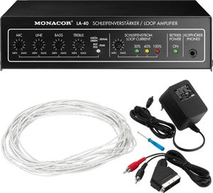 Monacor Loop Amplificatore (LA-40) Zwart