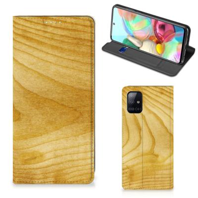 Samsung Galaxy A71 Book | Wallet Case | Licht Hout
