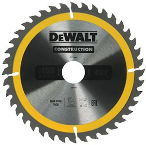 DeWalt Accessoires Cirkelzaagblad 190x30x40t, positief 10°, kerf 2,6mm - DT1945-QZ