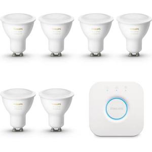 Philips Hue Starterpakket White Ambiance GU10 6 Lampen