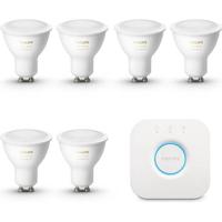 Philips Hue Starterpakket White Ambiance GU10 6 Lampen - thumbnail