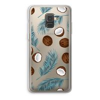 Kokosnoot roze: Samsung Galaxy A8 (2018) Transparant Hoesje