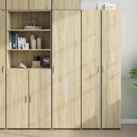 Hoge kast 45x42,5x185 cm bewerkt hout sonoma eikenkleurig