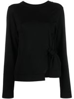 Jil Sander pull en maille à dos ouvert - Noir