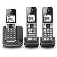 Panasonic kx-tgd313nlg vaste telefoons 3 stuks zwart/zilver
