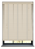 Sunwood PVC jaloezie met ladderband - zand eiken Sunwood PVC jaloezie met ladderband - zand eiken