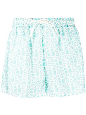 Moncler short à lien de resserrage - Vert