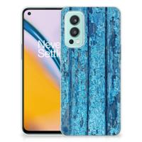 OnePlus Nord 2 5G | Bumper Hoesje | Wood Blue