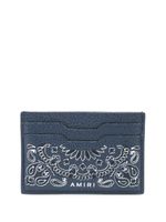 AMIRI porte-cartes à imprimé bandana - Bleu AMIRI porte-cartes à imprimé bandana - Bleu