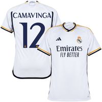 Real Madrid Shirt Thuis 2023-2024 + Camavinga 12 - thumbnail