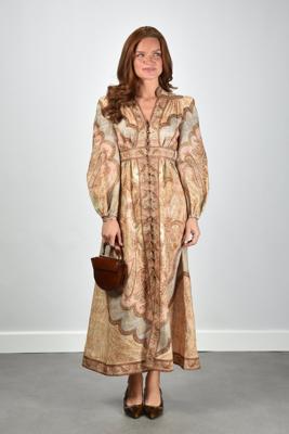Zimmermann jurk Wanderlust Plunge Midi 5753DRS262 tapestry multi Zimmermann jurk Wanderlust Plunge Midi 5753DRS262 tapestry multi