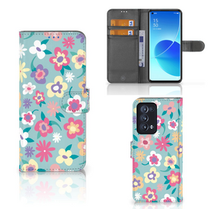 OPPO Reno 6 Pro Plus 5G Hoesje Flower Power