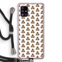 Poop emoji: Samsung Galaxy A51 5G Transparant Hoesje met koord