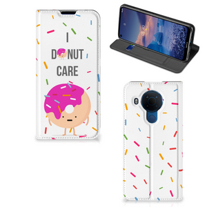 Nokia 5.4 Flip Style Cover Donut Roze