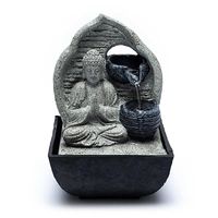 Boeddha fontein grijs - Spiritualiteit - Spiritueelboek.nl
