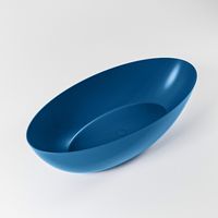 Vrijstaand bad Mondiaz Float | 170x80 cm | Solid surface | Ovaal | Jeans