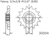 ESJOT Sprocket 630 15z standard